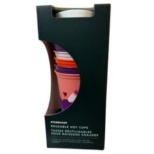 NWT Starbucks | Pack Of 6 Reusable Valentine’s Hot Cups